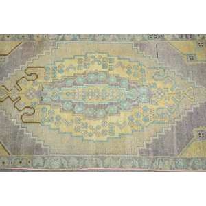 Vintage 19ft X 31ft Turc Laine Seagrass Latex Eco Friendly Medium Pile Tapis Vert Jaune Patchwork Design Grande Surface - Product Image 5