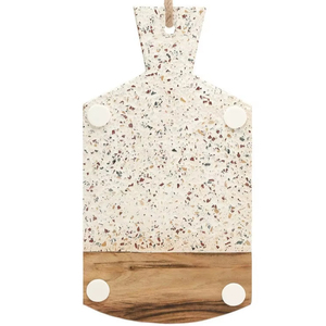Planche à découper en bois écologique de qualité supérieure 100% - Lavable au lave-vaisselle - Forme rectangulaire - Artisanat indien fait main - Galore - 2,0 cm d'épaisseur - Product Image 1