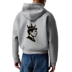 Sudadera con Capucha para Hombre, Estilo Holgado, de Felpa Francesa Gruesa de Lujo, 650 g/m², con Cierre, Corta, Lisa, de Fabricantes de Sudaderas - Product Image 5