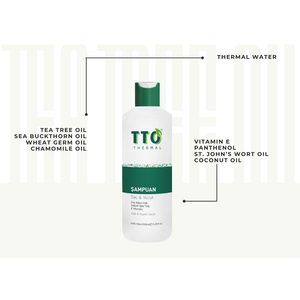 Champú TTO con Aceite de Árbol de Té 500ml Sin Sulfatos, Anticaspa, Tratamiento para la Caída del Cabello, Limpieza Profunda, Menta Refrescante, Nutritivo - Product Image 1