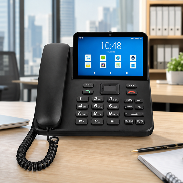 4G Fixed Wireless Telephone DLNA ZT9300 Android Touch Screen Desktop Phone with WiFi Hotspot for Office & Home Use