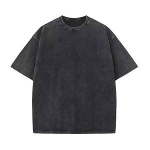 Fabricant d'équipement d'origine Vêtements pour homme en coton de haute qualité 220GSM Sonnerie lavée à l'acide T Shirt multicolore pour homme Streetwear d'été - Product Image 6