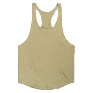 เสื้อกล้ามเล่นยิมสำหรับผู้ชายเสื้อกล้ามคอตตอน100% รับแรงกระแทกสูงดีไซน์ลำลองคอกลมพิมพ์ลายถักสีพื้น - Product Image 6