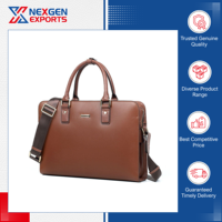 Maletín Ejecutivo Resistente de Primera Calidad, Marca Nexgen Exports, Impermeable, de Cuero PU con Forro de Poliéster y Cierre de Cremallera