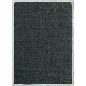 Alfombras de Yute y Cáñamo de Tejido Plano en Color Gris y Negro de Nomadic Threads para el Hogar PDJT-245 - Product Image 1