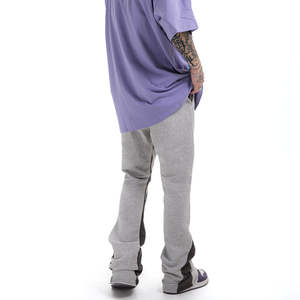 Vêtements personnalisés pantalons de survêtement évasés décontractés à taille élastique avec éclaboussures de peinture pantalons de survêtement évasés empilés pour hommes - Product Image 2