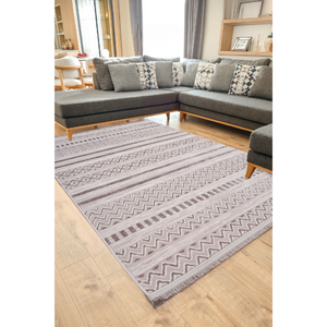 Tapis en tricot acrylique gris, lavable, 6 mm, motif uni, base tissée antidérapante, Turquie, vente en gros, taille personnalisée, OEM ODM, pour sol domestique - Product Image 4
