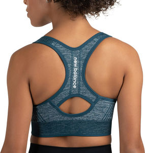 Soutien-gorge de sport sans couture MID pour femmes Impact Heather Keyhole Design personnalisable Top Fabricant Coussinets amovibles grande taille - Product Image 2