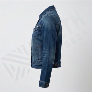 Veste en jean pour femmes grande taille, respirante, finie, en coton, coupe-vent, tailles personnalisables, tendance, vêtements d'extérieur, couleur personnalisée - Product Image 3