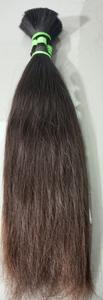 Solo donante Virgen Remy Auténtico cabello indio Bulk Straight Natural Temple Hair Raw Hair Venta al por mayor - Product Image 3