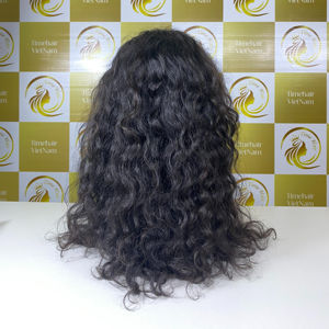 ผมต่อเวียดนามแท้ 100% สีเทาธรรมชาติ แบบเวฟ พรีเมียม  ติดกิ๊บ  แบบเต็มศีรษะ  ปรับแต่งเนื้อผมได้ - Product Image 1