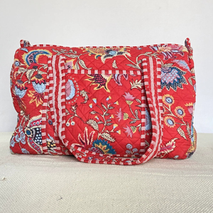 Sac de nuit, sac de voyage à bandoulière matelassé imprimé floral, sac de plage Boho, sac de week-end personnalisé, cadeau de garçons d'honneur, sac fourre-tout - Product Image 1