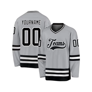 Maillot de hockey miniature personnalisable par sublimation avec un nouveau design, uniforme de hockey sur glace unisexe et logo personnalisé - Product Image 4