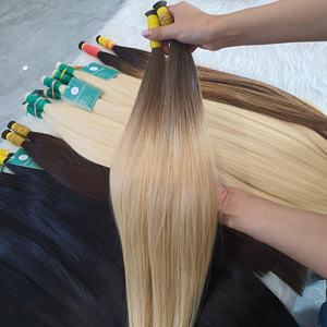 Venta al por mayor Super doble dibujado vietnamita crudo extensiones de cabello humano hueso recto todos los colores paquete a granel precio competitivo - Product Image 4