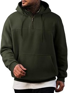 Sudadera con Capucha Casual de Invierno para Hombre, Color Sólido, Estilo Moderno, Corte Regular, 100% Algodón, Felpa Transpirable, Ecológica, con Bolsillo, Secado Rápido - Product Image 2