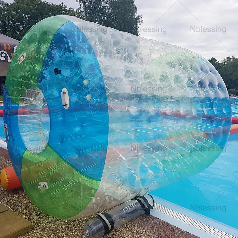 PVC şişme tampon topu büyük uzay şişme vücut iç tekerlek yetişkin için şişme su silindiri