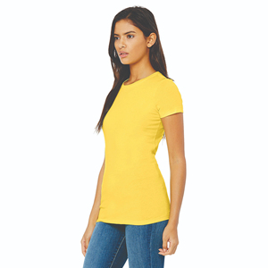 Camiseta amarilla ajustada para mujer, camiseta informal ligera de algodón, camiseta elegante de verano para mujer de OVERSEAS SPORTS - Product Image 2