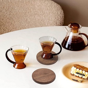 Sous-verres en bois de Noël pour la table, classiques, écologiques, anti-déversement, vaisselle de luxe pour les meilleures ventes - Product Image 3