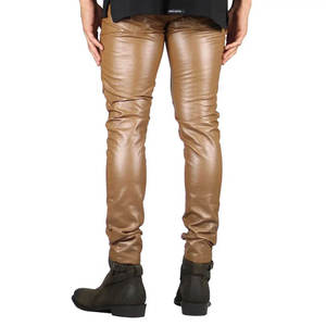 Pantalon en cuir moto pour homme, grande taille, écologique, coutures renforcées pour une forte présence urbaine, utilisation durable, tendance - Product Image 4