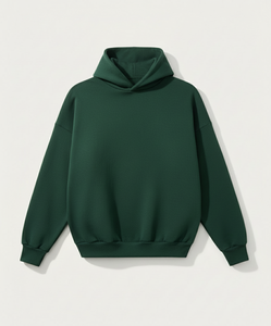 Wholesale Cotton Blend Green <b>Hoodies</b> - High Quality Loose Fit Apparel for <b>Men</b> & Women - Product Image 6