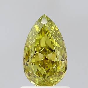 Diamante Cultivado en Laboratorio, Corte Pera, 1.01ct, VS1, Amarillo Intenso Fantasía - Product Image 1