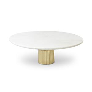 ขาตั้งโลหะสีทองแฟนซีพร้อมหินอ่อนวางกลางโต๊ะสำหรับปาร์ตี้เค้กชุดตกแต่งเค้กเครื่องมือสำหรับเค้ก - Product Image 6