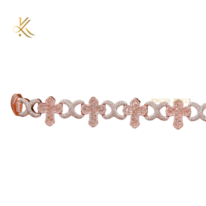 Pulsera de Cadena Cubana de Oro Sólido de 14 Quilates, Joyería Simple, Elegante y Moderna para Hombre y Mujer, Regalo - Product Image 1