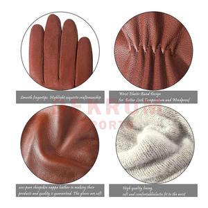 Guantes de fábrica de moda de cuero de alta calidad 2024 Tasa de venta completa Guantes de cuero de moda para mujer a la venta - Product Image 3