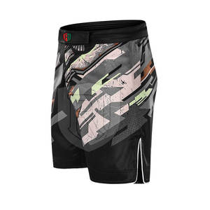Best Manufacturer Made Solid Pattern MMA <b>Shorts</b> for Men Wholesale Low MOQ Mid Waist Elastic Waist High Street Style <b>Cheap</b> Price - Product Image 2