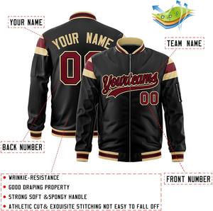 Premium Varsity Jacket Luxury Oversized Bomber Satin Contraste Stripes High Quality Urban Streetwear OEM Chaqueta al por mayor para hombres - Product Image 3