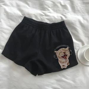 Pantalones cortos para mujer personalizados impresos en 3D al por mayor, pantalones cortos de diseño elegante para mujer, pantalones cortos informales transpirables de alta calidad - Product Image 4