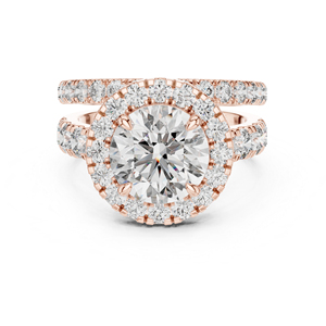 Anillo de Compromiso de Oro Amarillo de 14K con Diamante Redondo Cultivado en Laboratorio para Mujer |   Diamante Cultivado Nuevo - Product Image 2