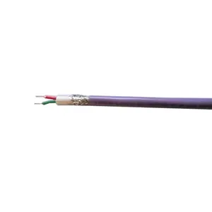 2-Core Single Strand DP Bus Cable 6XV1830-0EH10 Purple Profibus Cable de comunicación