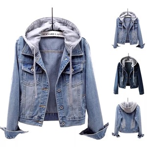 Mujeres Señoras Chaqueta Abrigo Con Capucha Top Sudaderas Con Capucha Jeans Casual Manga Larga Azul - Product Image 5