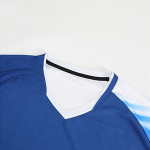 Ventes en gros de tenues de badminton et de tennis de haute qualité à impression numérique, unisexes, 100% polyester, séchage rapide, respirantes, col rond, manches courtes - Product Image 5