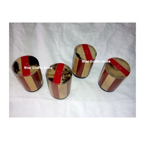 Juego de Salero y Pimentero de Cuerno de Lujo, Estilo Pulido, Decoración para el Hogar y Utensilios de Cocina, Uso de Star Crafts India - Product Image 2