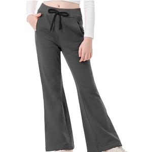 Pantalon de survêtement évasé personnalisé Pantalon de jogging évasé décontracté Pantalon de survêtement Patchwork Ceinture élastique Pantalon de survêtement évasé empilé pour hommes - Product Image 5