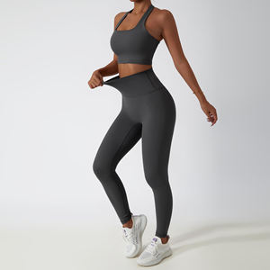 Conjunto de Yoga para Mujer de Alta Calidad, Color Sólido, Transpirable, con Logotipo Personalizado, Marca Privada para Gimnasio, Fitness y Prácticas de Yoga - Product Image 6