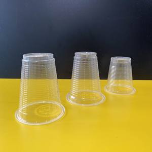 Venta directa de fábrica Listo para enviar Tazas de PP transparentes 7oz a 24oz Vasos desechables para beber con tapa Logotipo personalizado impreso - Product Image 5
