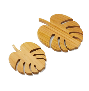 Traditional Look Wooden Hotpot <b>Trivets</b> with Center Natural Acacia <b>Wood</b> Pot Holders Heat Resistant <b>Trivet</b> Set for Selling - Product Image 1