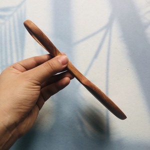 Vitrapro-cuchara de madera con mango de corazón, utensilio de cocina de diseño Vintage, 100% - Product Image 4