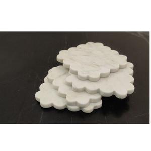 Ensemble de 4 sous-verres en pierre de marbre de la meilleure qualité pour la salle à manger et la cuisine Tapis et tampons Décoration de la maison - Product Image 2