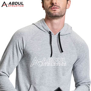 เสื้อมีฮู้ดสีทึบสำหรับผู้ชายใส่ไปยิมฟิตเนสเสื้อมีฮู้ดแฟชั่นทรงสลิมฟิต - Product Image 6