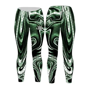 Pantaloni da Yoga con Design personalizzato da donna stampati per il controllo della pancia Look alla moda collant a compressione Leggings da Yoga sublimati