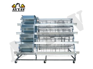 Sistema de Jaulas para Pollos Tipo A AYTA, Jaula Manual de 4 Niveles de Acero de Alta Calidad, 1 Año de Garantía para Granjas, Nuevo - Product Image 2