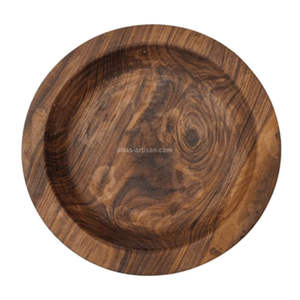 Plateaux de service en bois de noyer de style nordique, polis et à motifs personnalisables pour mariages, fêtes et hôtels - Product Image 1