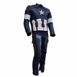 ชุดหนังมอเตอร์ไซด์สำหรับผู้ชายชุดแข่งหนังแท้100% ขับขี่รถจักรยานยนต์ - Product Image 3