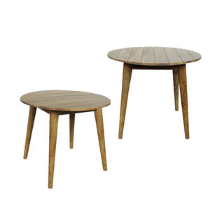 SOLOBEAT Solid <b>Wood</b> <b>Round</b> <b>Stool</b> & Coffee Table Handcrafted Eco-Friendly Modern Multi-Purpose Apartment Use Living Room Furniture - Product Image 5