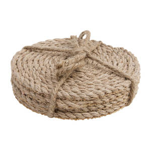 Sous-verres en rotin écologiques faits à la main, naturels, ronds, personnalisés, sets de table classiques en jonc de mer tressé pour la maison et la restauration - Product Image 4