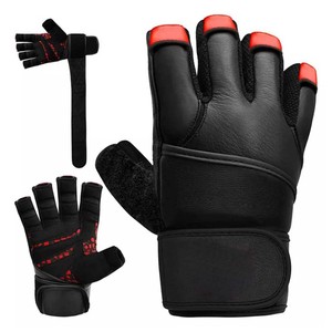 Guantes elásticos de gimnasio, manoplas de entrenamiento de musculación, para ejercicio, levantamiento de pesas - Product Image 1